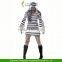 2015 Halloween Stripe lovers Prisoners Clothing Zombies Cosplay Dress