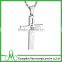 Men's Stainless Steel Chain Pendant Necklace Silver Cross Bible Lords Prayer Polished