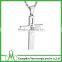 Men's Stainless Steel Chain Pendant Necklace Silver Cross Bible Lords Prayer Polished