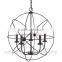 Metal Cage Industrial Vintage 5 Light Lighting Chandelier Zhongshan Lighting