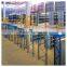 pallet shutte system on mezzanine rack floor