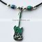 China Supplier Cotton Rope Mood Pendent Guitar Pick Necklace