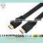 V1.4 Flat HDMI Cable with Ethernet and Gold connector support 3D