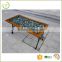 Easy installation & All-weather suitable 4 pcs outdoor patio leisure cast iron garden bench