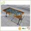 Wholesale 4 pcs outdoor patio cast iron wood park bench set/park bench