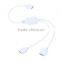 4pin RGB led connector 1 to 2 port 4pin rgb connect wire for 3528/5050 RGB strip