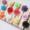 Big Flower Ribbons Headband, Yarn Head Accessories,Elastic Rope Headband, Ruffle Headband ,Childrens Accessories