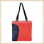 Fashion design high quality nylon tote bag with zipper pocket