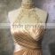 Alibaba Guangzhou Dresses Factory high neck lace bodice evening dress