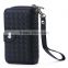Weave PU Leather Wallet Mobile Phone Cover For Iphone 5