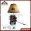 resin craft led table lamp in the shape of deer