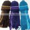 Wholesale hot sell women's winter knit hat and scarf sets