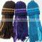 Wholesale hot sell women's winter knit hat and scarf sets