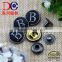 Fashion custom metal button metal snap fasteners for jackets