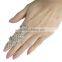 Girls Womens Ring Jewelry Punk Rhinestone Gold Plated Crystal Double Finger Adjustable Knuckle Rings
