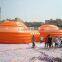 China inflatable tent manufactures , Giant orange double inflatable dome tent