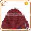 High Quantity Beanie Hats Mens Winter Knitted Beanies With Top Ball Supplier's Choice