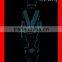 DMX512 controlled luminous tron dance suit, fiber optic light suit, light up suit