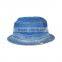 2016 Customized New Fashion Classic Street Wear Plain Blank Distressed Worn Out Denim Fitted Bucket Hat