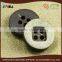 round flatback 4 holes nature corozo button