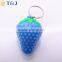 >>>2016 Creative Hot Sale Wholesale LED Light Strawberry Keychain Fashion Key Ring For Children Gift/