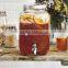 High quality huge glass jar with tap