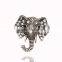 Wholesale European and American vintage elephant rhinestone Bronze brooch