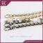 Decorative metal chain for purse with clasps,bag parts chain with hooks