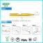 hand push interdental cleaning brush with button
