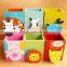 Promotional school gifts DIY creative stationery handmade wooden cartoon animal Pen box Pencil Container personalized pen holder