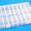 Adjustable Plastic 24 Compartment Storage Box Jewelry Earring Bin Case Container
