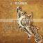 Fashion beautiful vintage antique gold plated Lizard shape animal brooch