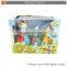 Cartoon battery operated plastic animal toy duck goose model set for kids