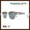 wood sunglasses half frame unisex wooden sun glasses