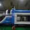 2016 new design China Sunjoy blue Inflatable combo castle with slide for Sale outdoors
