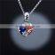 925 Sterling Silver jewelry USA flag charm custom charm manufacturer