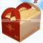 Hot Sale Take Away Paper Cake Box With Handle for Food Packaging