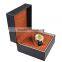 Cheap Black PU Leather Watch Box High Grade Watch Display Case Beige Pillow Watches Gift Box Package