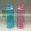 500ml plastic drinking water Bottle with straw