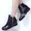 ankle boots balck shoes zipper wpmen boots CP6697