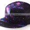 Custom 6 Panel Galaxy Pattern Hip Hop Print Snapback Hat
