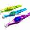 squared stainless steel tweezer with color paiting and decorating epoxy