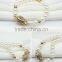 Fashion pearl bracelet jewelry 7mm AAA button round white pearl bracelet
