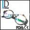 Fashionable Retro Round Buffalo Horn Eyewear Custom Logo Buffalo Horn Eyeglasses