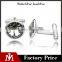 Europe high polishing cufflinks silver metal copper silver cuff link crytsal for men shirts