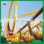 Thrilling amusement equipment 4 rings roller coaster for sale