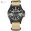 Mens Shark Army Waterproof Nylon Analog Quartz Sport Wrist Watch