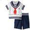 New Summer Baby Boy Clothes Short Sleeve Striped Vest Shirt + Shorts Kids Clothing Sport Suit