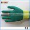 BSSAFETY Hand protection crinkle latex safety gloves for construction or building work