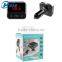New 2 Dual USB LCD Screen Car Charger With LCD 5V 2.1A for IPhone Car Charger With MP3 Player